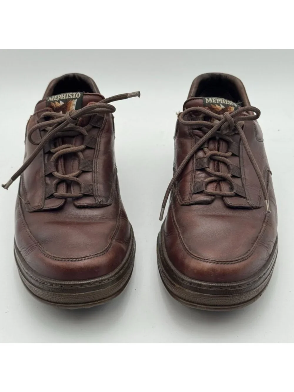 Mephisto Match Runoff Air Jet Shoes Mens 11 Brown Leather Walking Sneakers